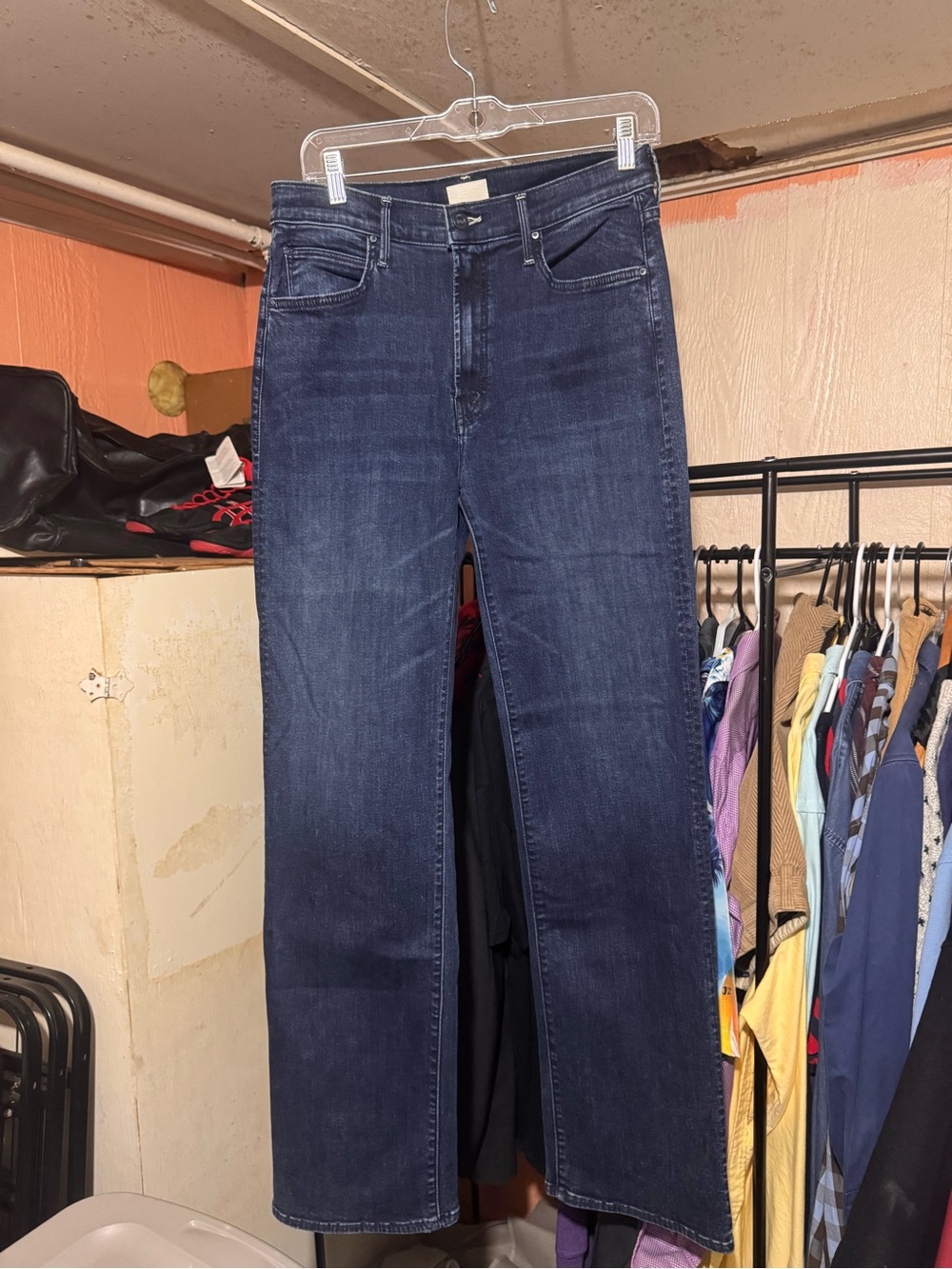 Mother Denim The Kick It I Put A Spell On You Jeans Size 30 Dark Blue Straight